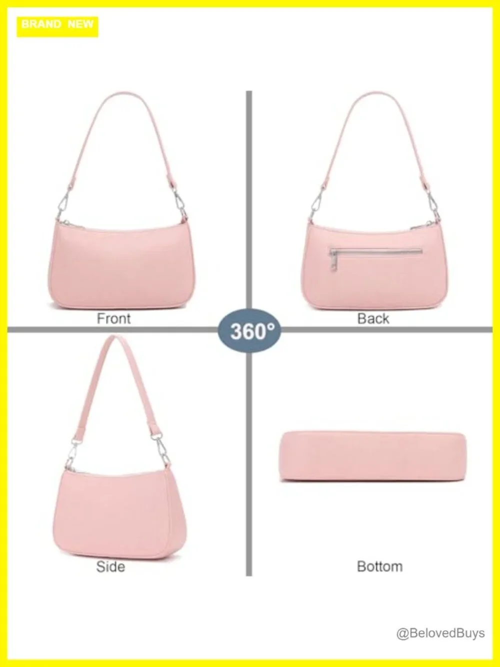 PU Leather Women's Hobo Crossbody Shoulder Bag Multi-Pocket Y2K